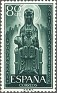 Spain 1956 Jubilee Year 80 CTS Green Edifil 1194. España 1956 1194. Uploaded by susofe